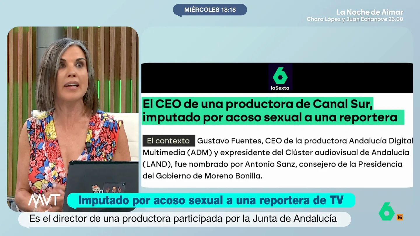 Bea de Vicente, sobre la imputación del CEO de una productora de Canal Sur por acoso sexual Bea de Vicente analiza la imputación del CEO de la principal productora de Canal Sur por acoso sexual a una reportera de televisión. Asegura que las 175 páginas de mensajes "apuntarían de forma notoria a un delito de acoso sexual, laboral e incluso un delito de agresión sexual".