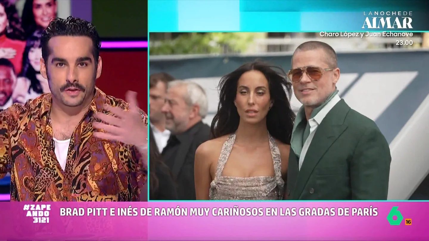 Juan Sanguino, sobre las tiernas imágenes de Brad Pitt y su novia: "A lo mejor quiere distraer un poco" Zahara, otra de las hijas del actor y Angelina Jolie, ha decidido quitarse el apellido Pitt. El periodista cree que el actor de ha dejado ver muy acaramelado con su pareja para desviar la atención.