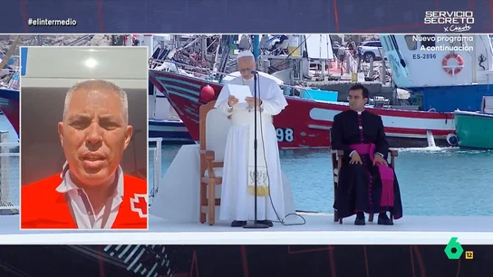 José Antonio Rodríguez, de Cruz Roja, sobre la visita del papa a Arguineguín: "Ha puesto el ojo, a nivel mundial, en este muelle" El sumo pontífice ha visitado este jueves el muelle de Arguineguín. Para conocer qué significa esta visita del santo padre a este enclave, Andrea Ropero ha hablado con el responsable del equipo de primera respuesta de emergencias de la Cruz Roja.