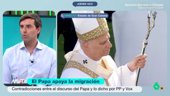 "Las palabras del papa vienen a sonrojar a aquellos representantes que estuvieron en una mesa durante semanas y no fueron capaces de llegar a un acuerdo", afirma Pablo Montesinos en M&aacute;s Vale Tarde.