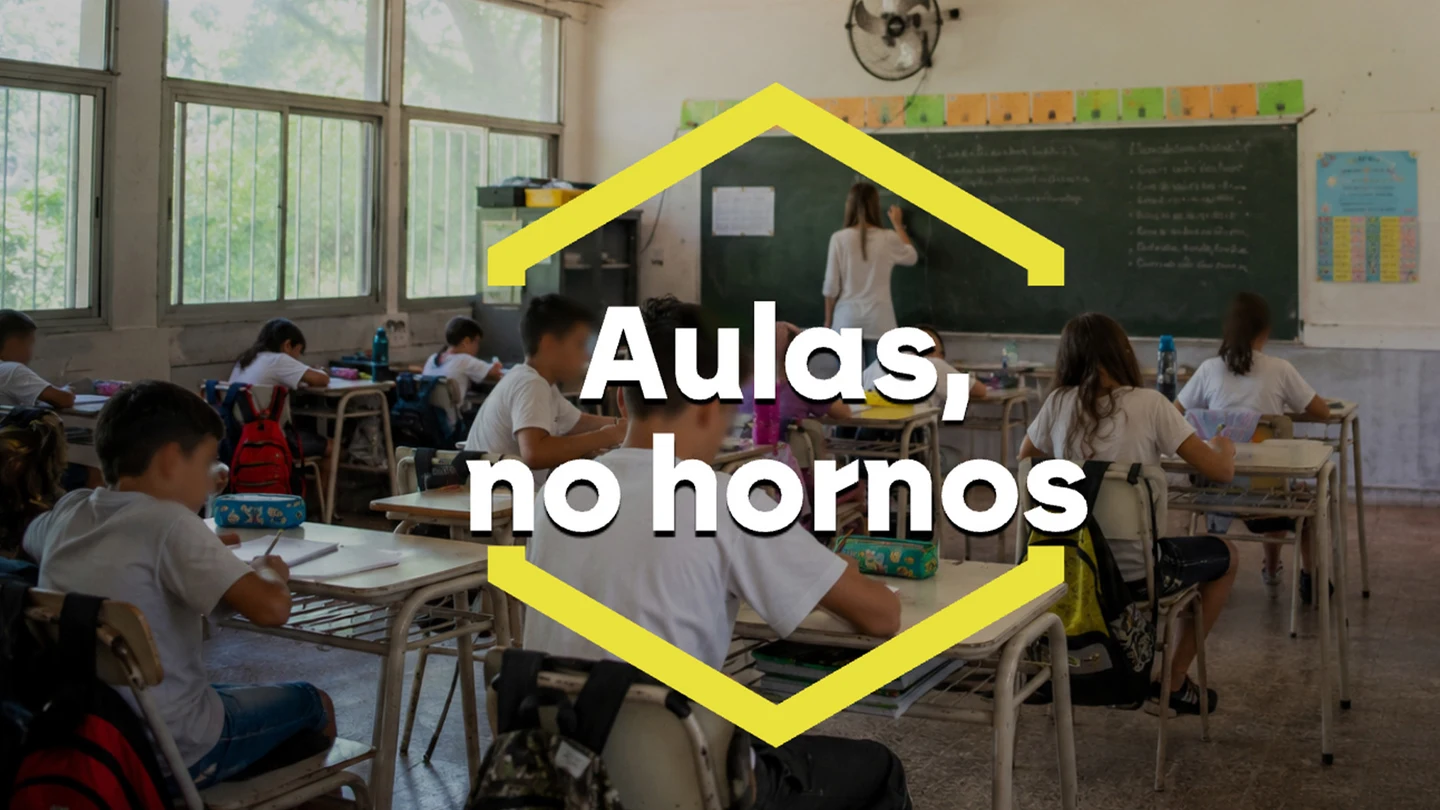 Las aulas de Madrid, más como hornos que como lugares de estudio Las aulas de Madrid, más como hornos que como lugares de estudio