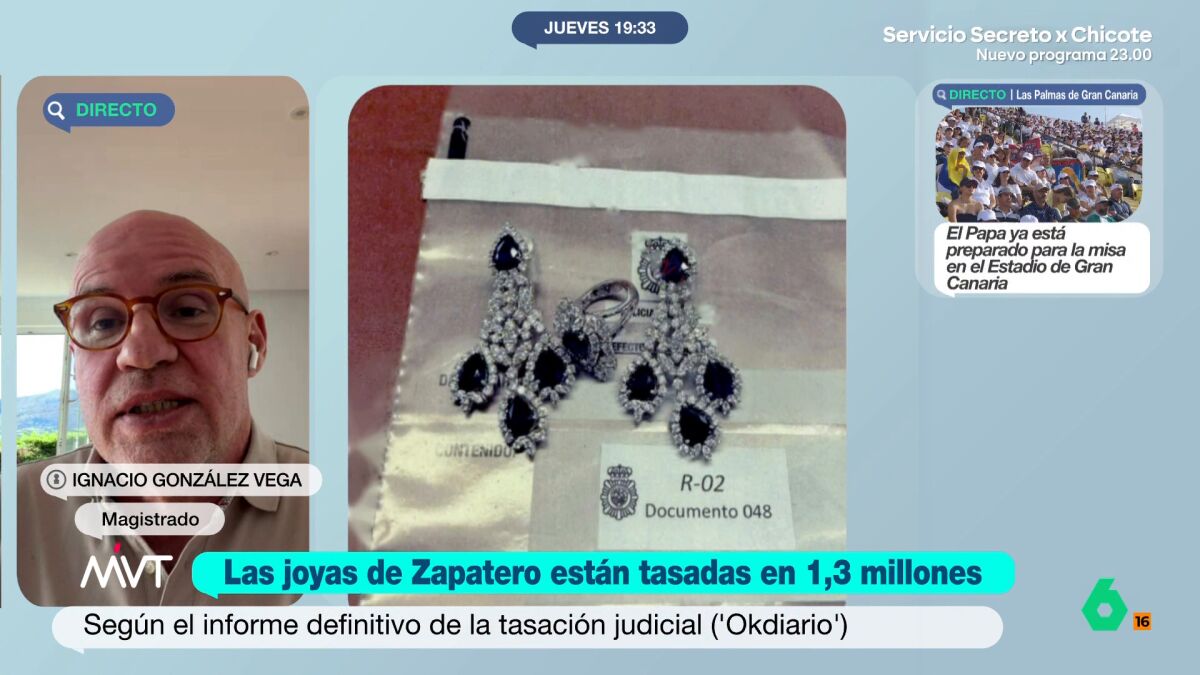 El juez Ignacio González Vega, sobre las joyas de 
