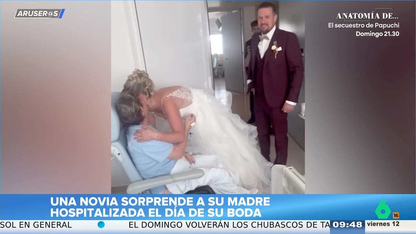 Una novia conmueve a Aruser@s con el reencuentro con su madre hospitalizada el día de su boda Una novia conmueve a Aruser@s con el reencuentro con su madre hospitalizada el día de su boda