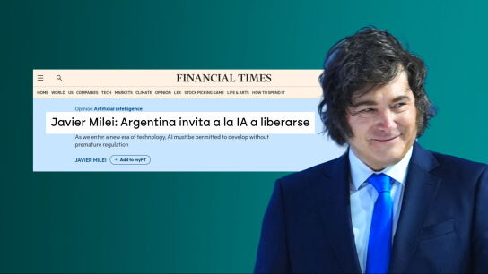 El sue&ntilde;o dist&oacute;pico de Milei:&nbsp;empresas sin humanos dirigidas por inteligencia artificial, algoritmos y robots