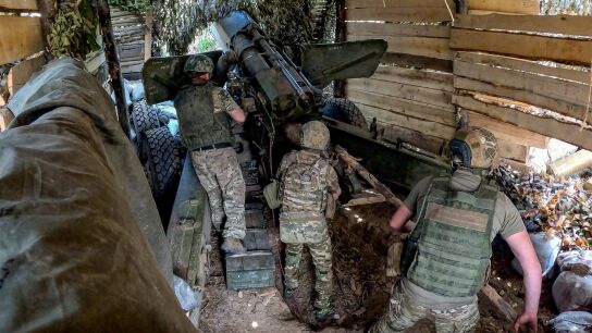 Militares del Ej&eacute;rcito de Rusia en la provincia ucraniana de Jers&oacute;n