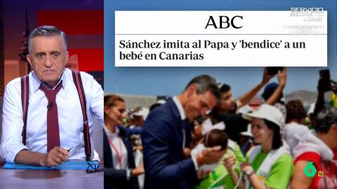 Wyoming afirma que S&aacute;nchez est&aacute; "tan encantado con el papa que ha empezado a imitarle": as&iacute; "bendice a su primer beb&eacute;"