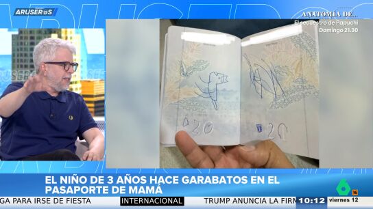 El "tierra, tr&aacute;game" de una madre cuando su hijo de tres a&ntilde;os le destroza el pasaporte y le impide volar