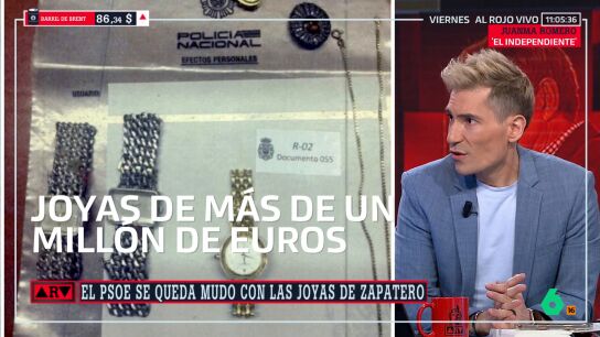 Juanma Romero, tras la tasaci&oacute;n de las joyas de Zapatero: "A algunos dirigentes del PSOE se les empieza a caer la venda de los ojos"