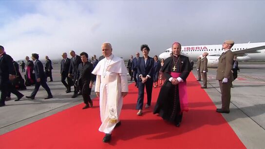 El papa llega a Tenerife