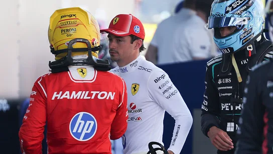 Hamilton y Leclerc tras el GP de Barcelona Hamilton y Leclerc tras el GP de Barcelona