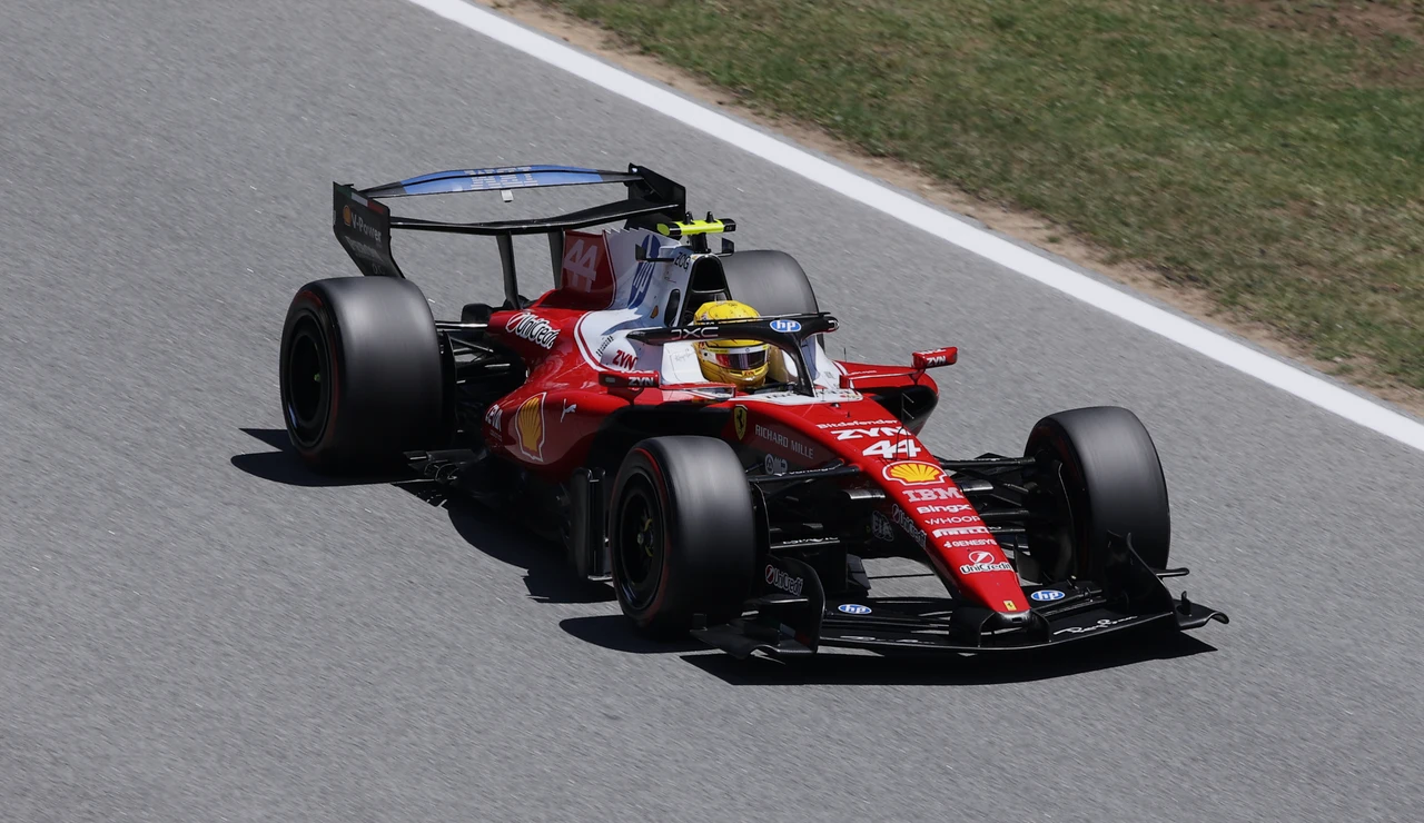 Lewis Hamilton en la carrera del GP de Barcelona