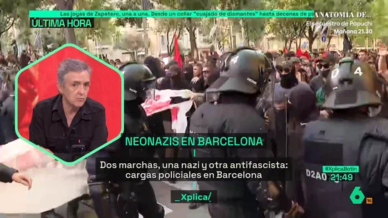 Ramoncín, tras las cargas policiales contra una marcha antifascista en Barcelona: "Si quieren repartir, que repartan a partes iguales" Ramoncín, tras las cargas policiales contra una marcha antifascista en Barcelona: "Si quieren repartir, que repartan a partes iguales"