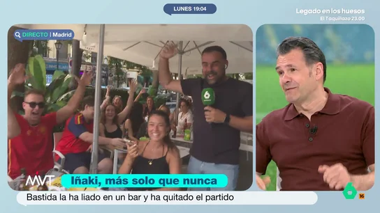 Javier Bastida 'roba' una espectadora al Mundial aunque le confiesa que cada vez ve menos Más Vale Tarde El reportero ha intentado que en un bar quiten el partido de España para que pongan el programa. En su intento lo que ha conseguido es desintonizar la televisión del local.