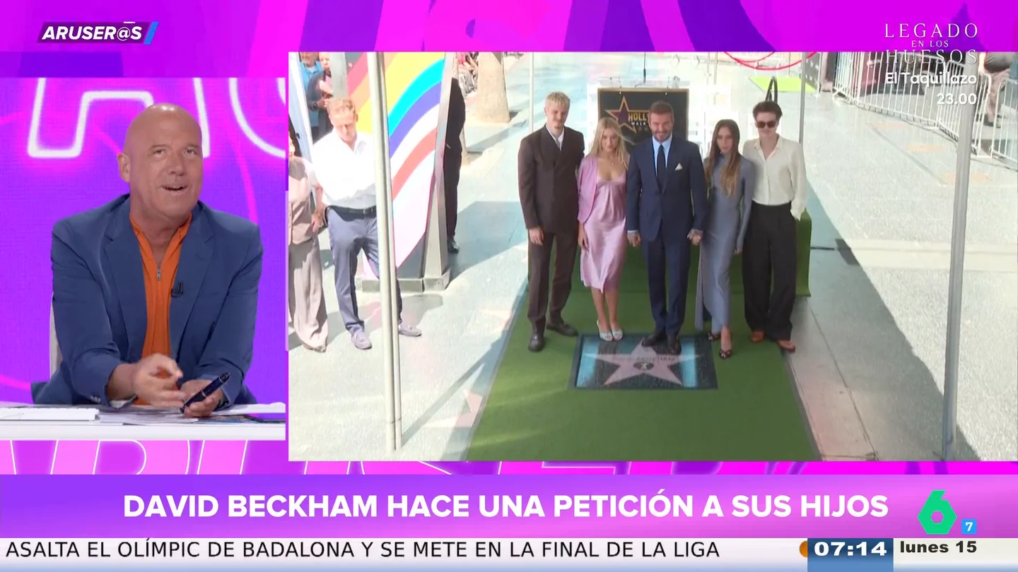 Alfonso Arús, tras la estrella de David Beckham en el Paseo de la Fama: "Basta ya de tanta tontería, las estrellas se compran" Alfonso Arús, tras la estrella de David Beckham en el Paseo de la Fama: "Basta ya de tanta tontería, las estrellas se compran"