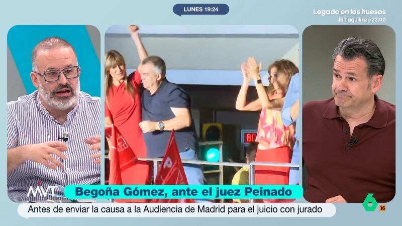Edu Galán, sobre el juez Peinado: "Su obsesión por Begoña Gómez entra ya en el cajón de las parafilias" Edu Galán, sobre el juez Peinado: "Su obsesión por Begoña Gómez entra ya en el cajón de las parafilias"