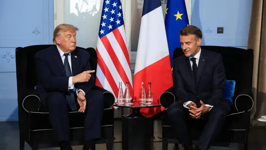 Imagen de Donald Trump y Emmanuel Macron. Imagen de Donald Trump y Emmanuel Macron.
