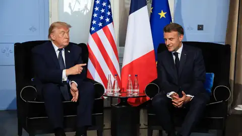 Imagen de Donald Trump y Emmanuel Macron. Imagen de Donald Trump y Emmanuel Macron.