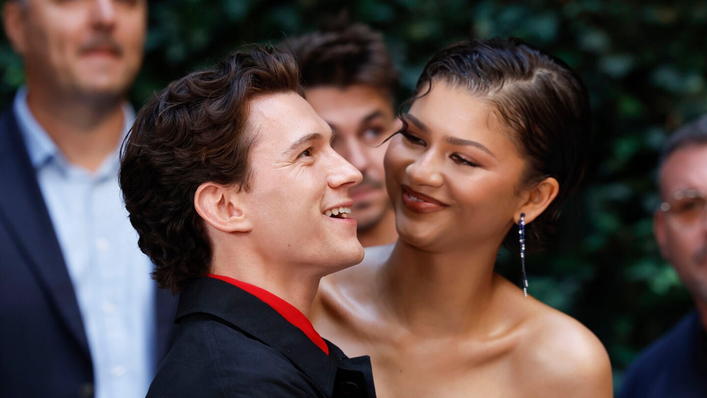 Tom Holland y Zendaya presentando SpiderMan Brand New Day en Madrid