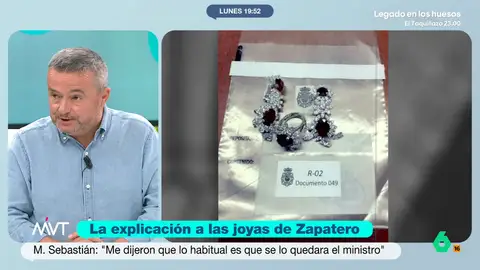 Chema Crespo, sobre las joyas de Zapatero: "En el supuesto de que se las hayan regalado, esa trazabilidad hay que seguirla" "Me temo que a menor calidad democrática del país emisor, cuando estamos hablando de las monarquías teocráticas del Golfo acostumbran a ser tremendamente generosos con cualquier mandatario que les visite", comenta Chema Crespo.