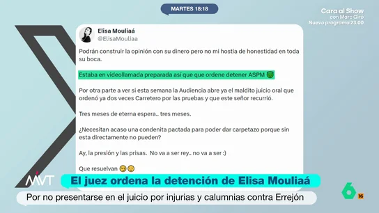 Mouliaá reacciona a la orden de detención Mouliaá reacciona a la orden de detención