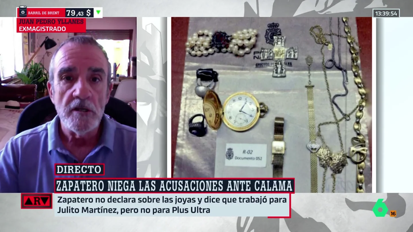 Yllanes analiza el tema de las joyas de Zapatero: "Es lo menor en importancia y trascendencia pública y penal de todo lo que se está investigando" Yllanes analiza el tema de las joyas de Zapatero: "Es lo menor en importancia y trascendencia pública y penal de todo lo que se está investigando"
