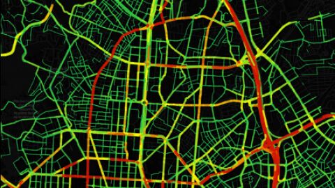 Tráfico en Madrid el 2 de junio de 2026