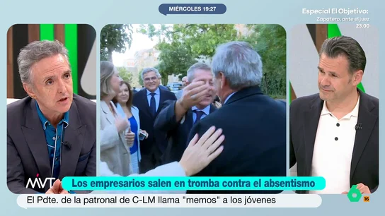 Ramoncín responde al presidente de la patronal de Castilla-La Mancha Ramoncín reacciona a las polémicas declaraciones de Ángel Nicolás, presidente de la patronal en Castilla-La Mancha, tras llamar "memos" a los jóvenes que piden bajas por salud mental: "Son individuos privilegiados que ganan 20 veces más".