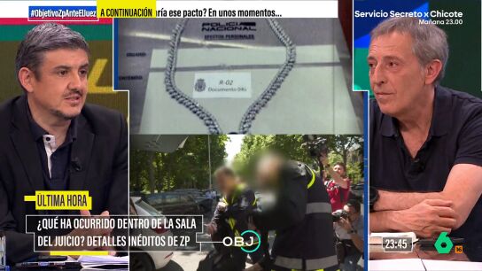 Los periodistas Alfonso P&eacute;rez Medina y Miguel &Aacute;ngel Campos en El Objetivo