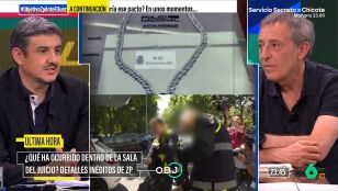 Los periodistas Alfonso P&eacute;rez Medina y Miguel &Aacute;ngel Campos en El Objetivo