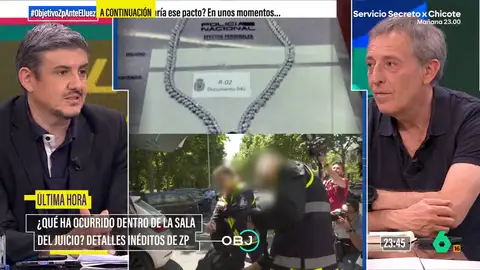 Los periodistas Alfonso Pérez Medina y Miguel Ángel Campos en El Objetivo Los periodistas Alfonso Pérez Medina y Miguel Ángel Campos en El Objetivo