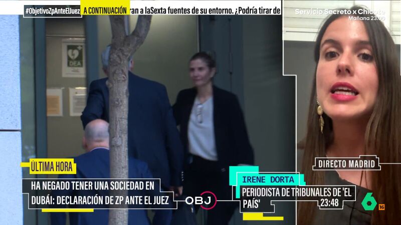 Irene Dorta desvela la insistencia del juez Calama sobre una supuesta sociedad en Dubái que habría ordenado crear Zapatero Irene Dorta desvela la insistencia del juez Calama sobre una supuesta sociedad en Dubái que habría ordenado crear Zapatero