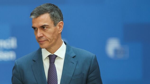 El presidente del Gobierno, Pedro S&aacute;nchez, este viernes en Bruselas. 