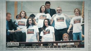 Cuando Mar&iacute;a Barranco, Ana Bel&eacute;n y Aitana S&aacute;nchez-Gij&oacute;n interrumpieron a Aznar en el Congreso al grito de "no a la guerra"