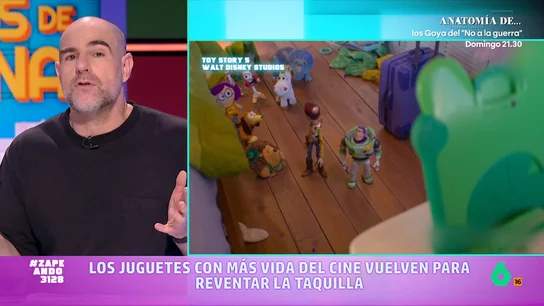 Alberto Rey da su opinión sobre 'Toy Story 5': "Es un poco como el examen del empollón de la clase" Alberto Rey ya ha podido ver 'Toy Story 5' y habla sobre ella en Zapeando. Aunque afirma que "se nota cierto cansancio en la saga", considera que esta quinta entrega "tiene un ritmo endiablado" y "un guion muy bien armado".