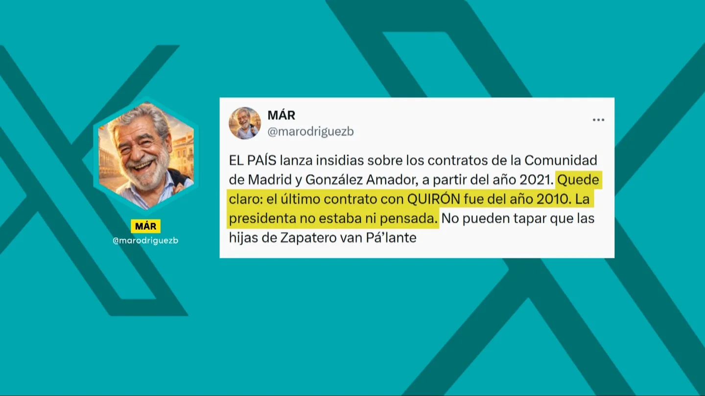 MÁR lo vuelve a hacer: lanza un bulo para desviar la atención sobre el caso de González Amador MÁR lo vuelve a hacer: lanza un bulo para desviar la atención sobre el caso de González Amador