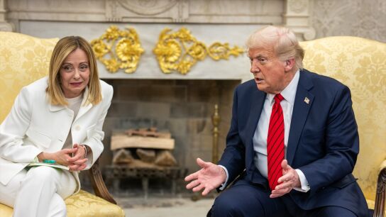 Giorgia Meloni y Donald Trump en una imagen de archivo