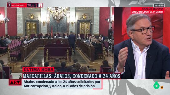 Carlos Segovia reflexiona sobre la condena de 24 a&ntilde;os a &Aacute;balos: "Es una sentencia que hace historia en Espa&ntilde;a y un d&iacute;a muy duro para el partido en el poder"