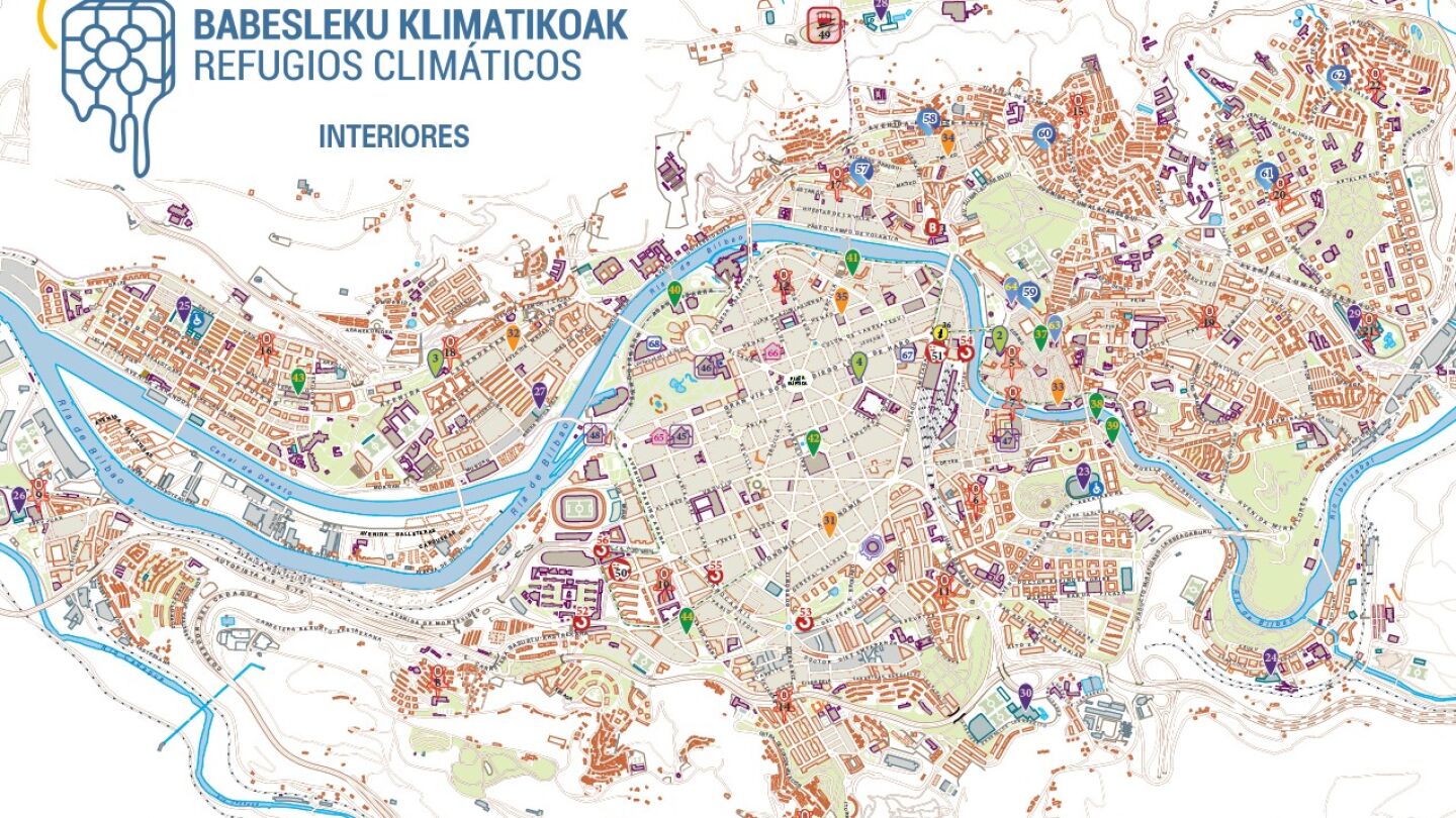 Refugios climáticos interiores en Bilbao
