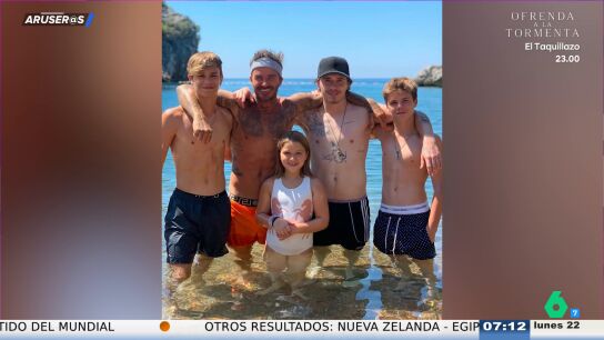 David Beckham se acuerda de Brooklyn al celebrar el D&iacute;a del Padre con esta foto