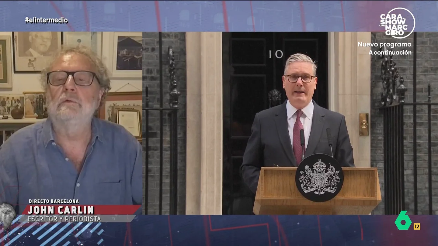 John Carlin relaciona la dimisión de Starmer con el Brexit: "La consecuencia ha sido una gran confusión y caos político" John Carlin explica en El Intermedio la situación del Reino Unido, cuando afrontan su séptimo primer ministro en los diez años desde que se votó el Brexit, así como el auge del ultra Nigel Farage, precisamente uno de sus impulsores.