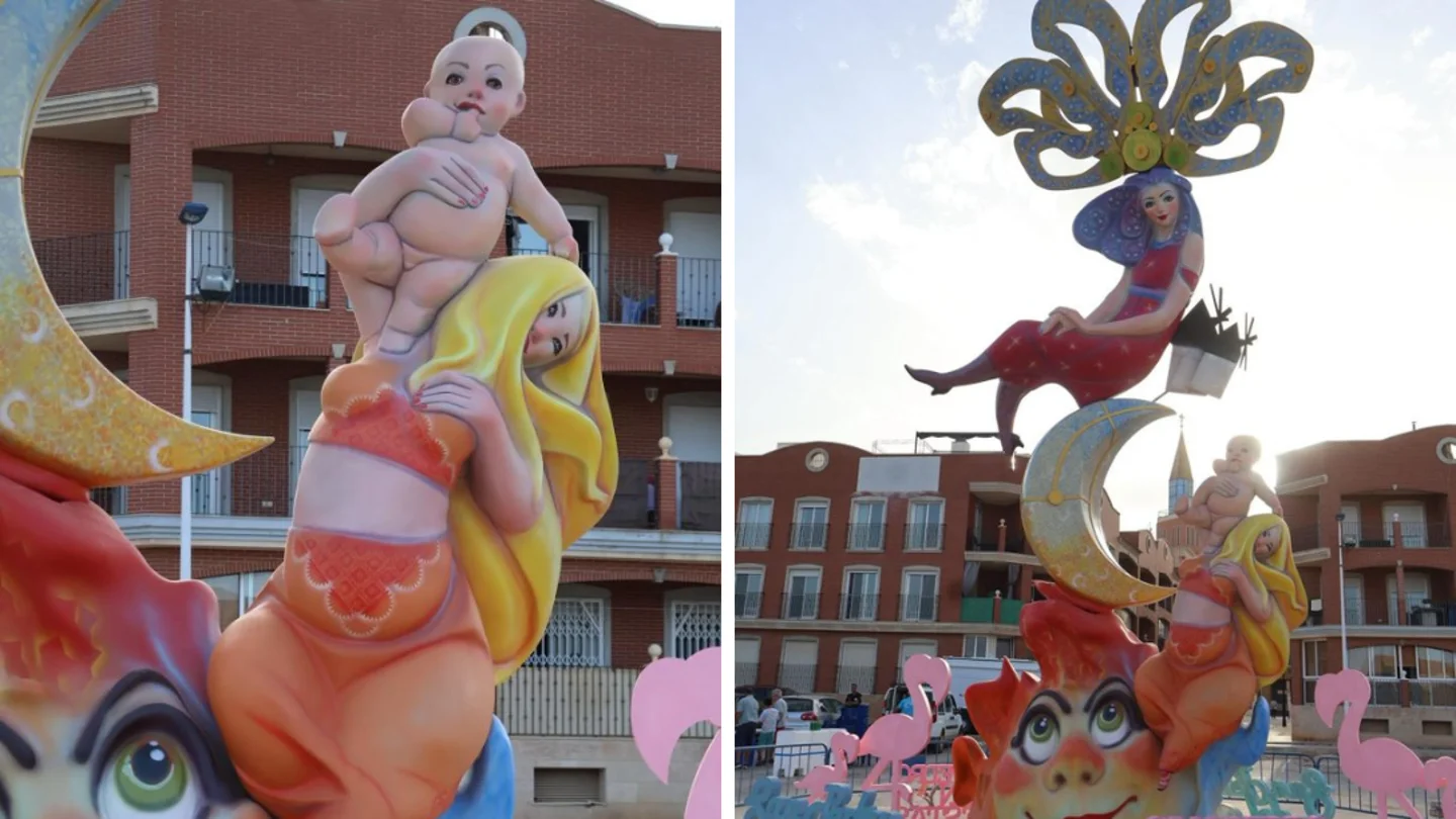 Así es 'La dama del eclipse', la falla que San Pedro del Pinatar (Murcia) quemará en las hogueras de San Juan Así es 'La dama del eclipse', la falla que San Pedro del Pinatar (Murcia) quemará en las hogueras de San Juan