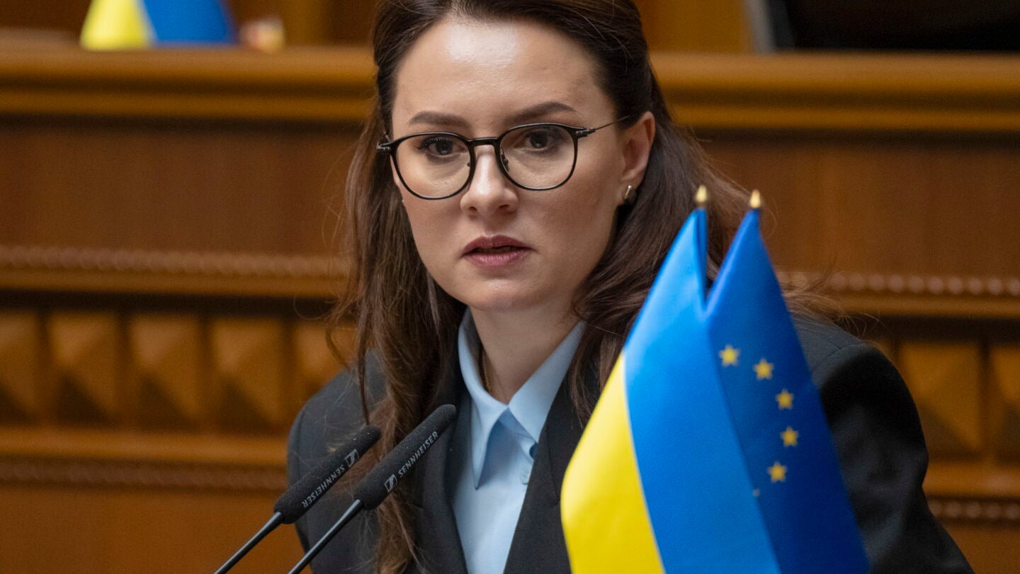 La primera ministra de Ucrania, Yulia Sviridenko