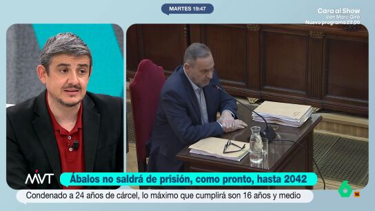 Alfonso P&eacute;rez Medina explica en M&aacute;s Vale Tarde cu&aacute;l ser&iacute;a el m&aacute;ximo tiempo que podr&iacute;a pasar Jos&eacute; Luis &Aacute;balos en prisi&oacute;n y las particularidades de su caso al estar a solo tres a&ntilde;os de cumplir los 70.