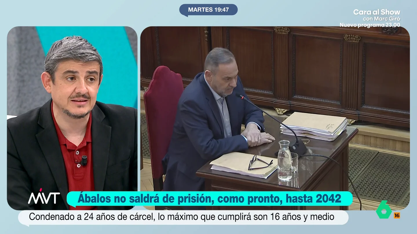 Alfonso Pérez Medina explica cómo la edad de Ábalos podría ayudarle a pedir antes de tiempo la libertad condicional Alfonso Pérez Medina explica en Más Vale Tarde cuál sería el máximo tiempo que podría pasar José Luis Ábalos en prisión y las particularidades de su caso al estar a solo tres años de cumplir los 70.
