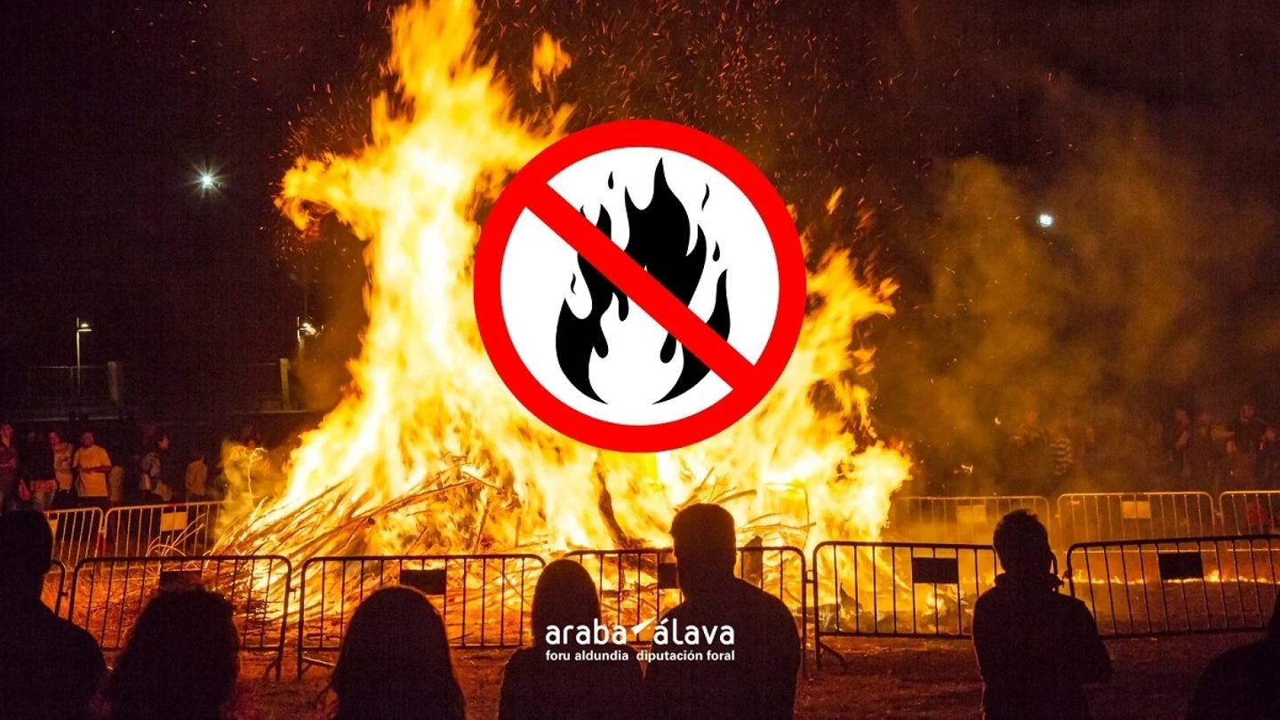 Se prohíben las hogueras de San Juan en todo Álava ante el riesgo de incendio forestal Se prohíben las hogueras de San Juan en todo Álava ante el riesgo de incendio forestal
