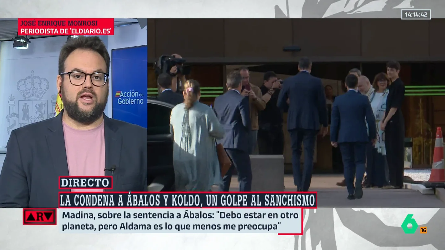 Monrosi: "Si hoy el Gobierno sigue en pie, pese a estas circunstancias, es porque la alternativa pasa por el franquismo y el fascismo de Vox" Monrosi: "Si hoy el Gobierno sigue en pie, pese a estas circunstancias, es porque la alternativa pasa por el franquismo y el fascismo de Vox"