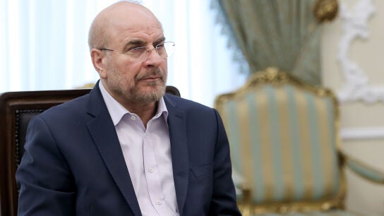 El presidente del Parlamento iran&iacute;, Mohamad Baqer Qalibaf.
