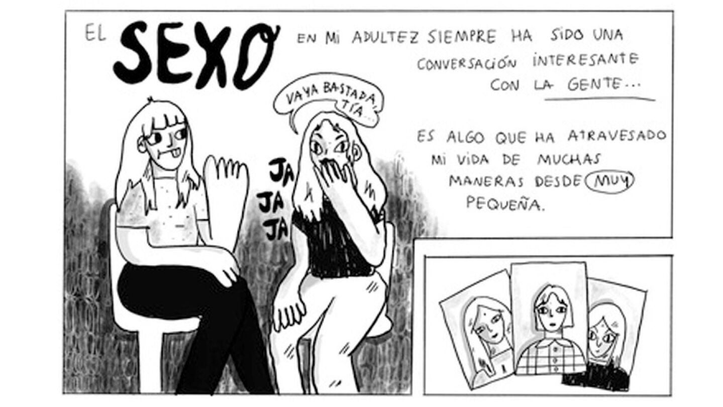 Detalle de una p&aacute;gina de 'Yo, promiscua' de Angie de la Lama