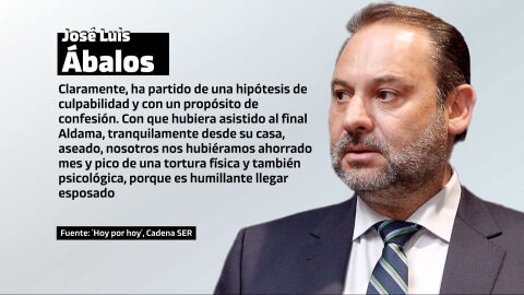 &Aacute;balos denuncia ser v&iacute;ctima de un juicio "pol&iacute;tico" y asegura que su condena a 24 a&ntilde;os de c&aacute;rcel estaba "predeterminada"