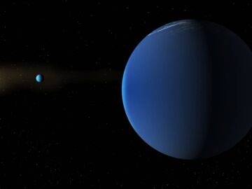 Representaci&oacute;n de los planetas gaseosos TOI 791 b y TOI-791 c